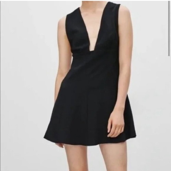 Aritzia Wilfred Suede Mini Dress in Black - Picture 10 of 10